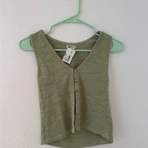 Billabong Olive Knit Tank Top